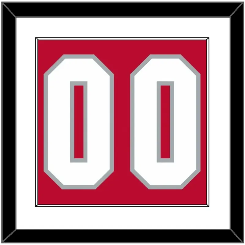 Ohio State Basketball Number - Road Red (2013-2014) - Single Mat 1
