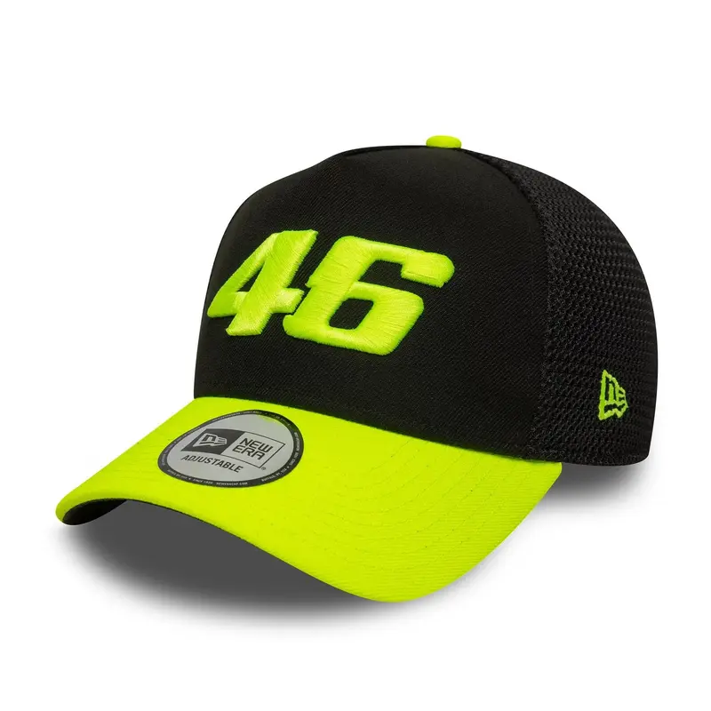 VR46 Vale Black 9FORTY E-Frame Trucker Adjustable Cap