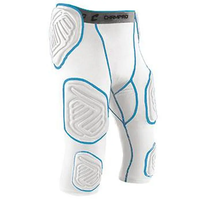 New Champro Adult Bull-Rush 7-Pad  White/Grey Girdle Size Medium