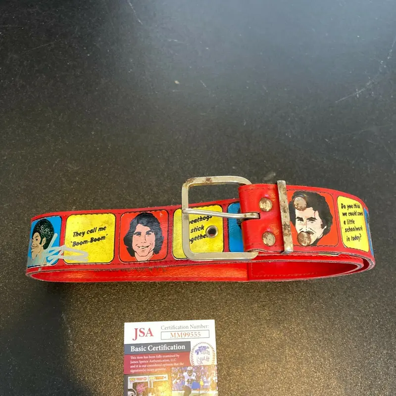 Robert Hegyes Lawrence Hilton-Jacobs Ron Palillo Signed Welcome Kotter Belt JSA