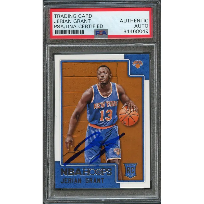 2015 NBA Hoops #287 JERIAN GRANT Signed Card AUTO PSA Slabbed RC Rookie