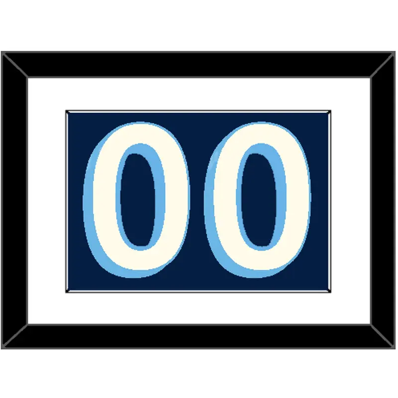 Pittsburgh Number (Back) - Alternate Navy Blue (2011-2013) - Single Mat 1