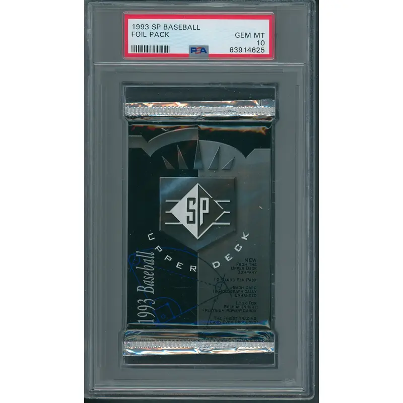 1993 Upper Deck SP Baseball Unopened Pack PSA 10