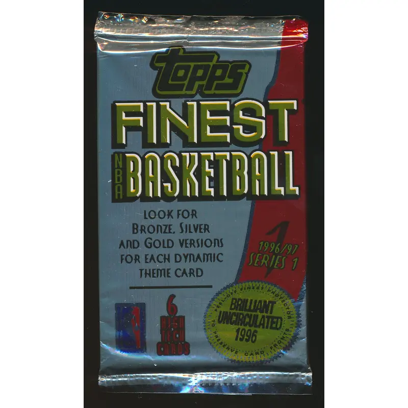 1996/97 Topps Finest Basketball Unopened Series 1 Pack (Hobby)