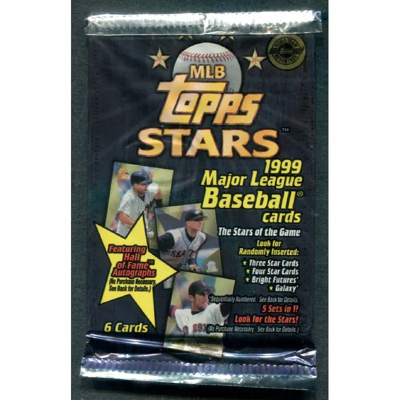 1999 Topps Stars Baseball Unopened Pack (HTA) (6)