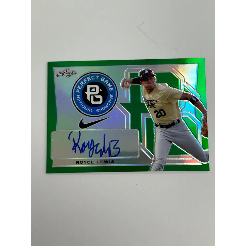 Royce Lewis 2016 Leaf Perfect Game Signature Green #5/5
