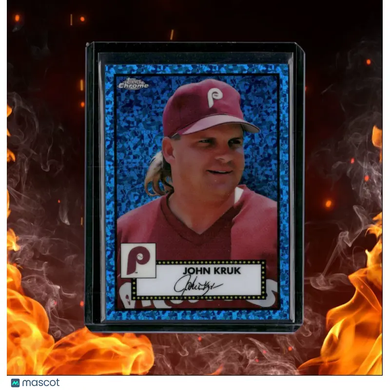 2021 Topps Chrome Platinum Anniversary John Kruk Blue Speckle Refractor 007/199