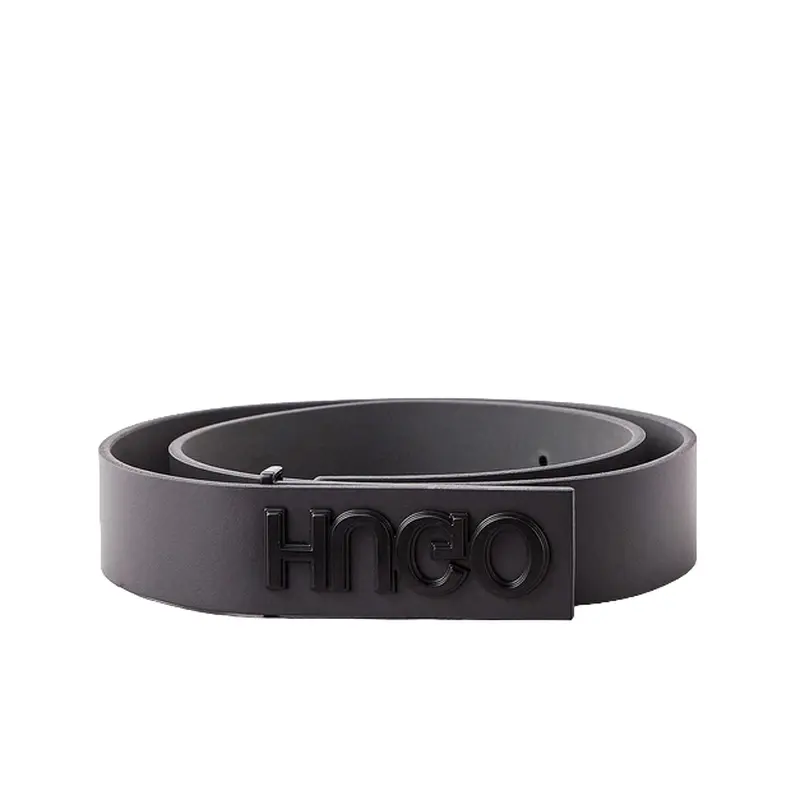 HUGO BOSS MENS BELT DARK GRAY GRENWICH, 50441446021