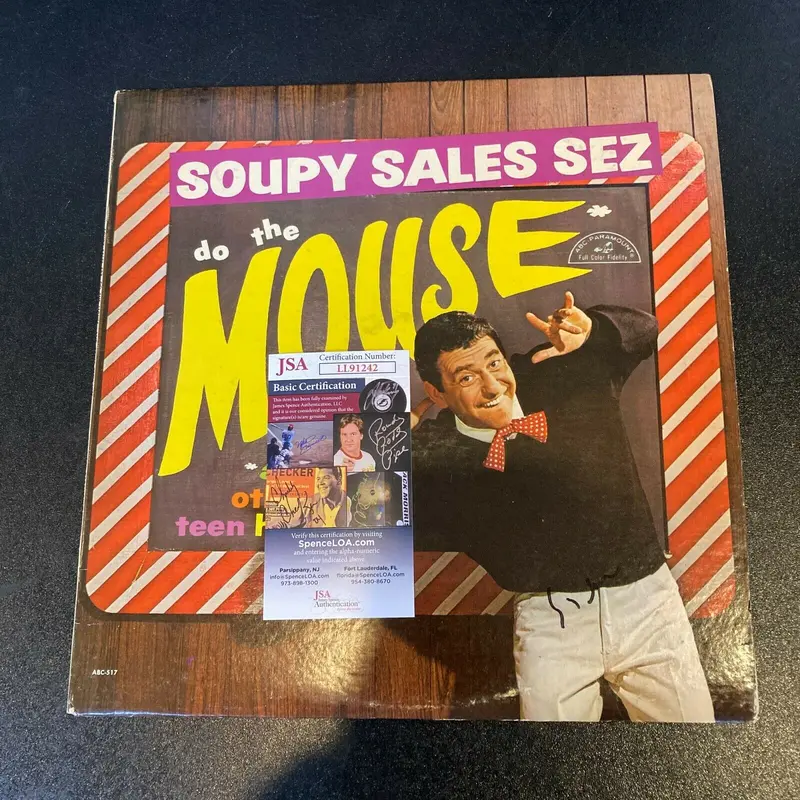 Soupy Sales Signed Autographed Vintage Record Album With JSA COA
