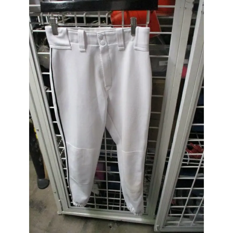 Used Easton Black Piping White Elastic Bottom Pants Youth Size XL