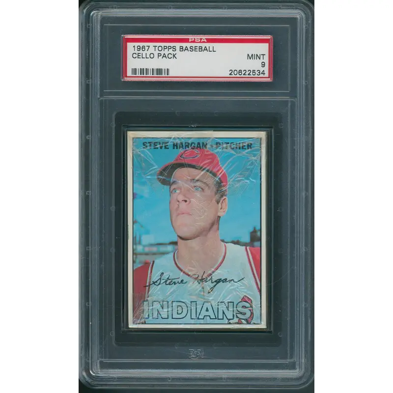 1967 Topps Baseball Unopened Cello Pack PSA 9