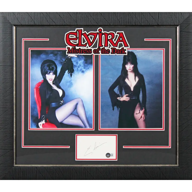 Cassandra Peterson Elvira: Mistress of the Dark Signed & Framed Display BAS