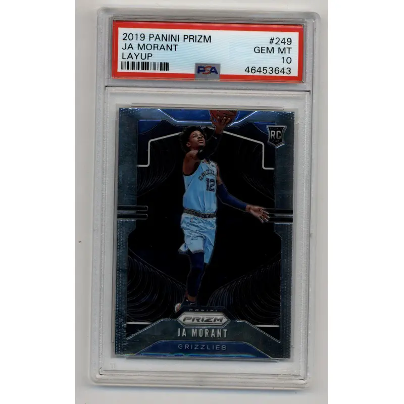 Ja Morant 2019-20 Prizm Layup #249 PSA 10 Gem Mint