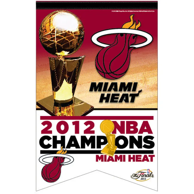 Miami Heat 2012 NBA Champions Premium Felt Banner - Wincraft