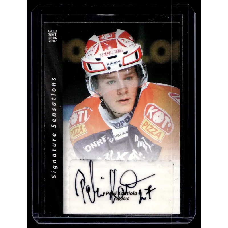 2006-07 Cardset Signature Sensations - Petri Kontiola /88