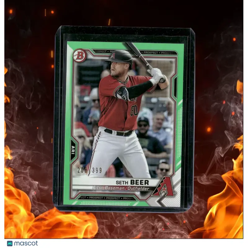 2021 Bowman Seth Beer Prospect Green 208/399 #BP-60