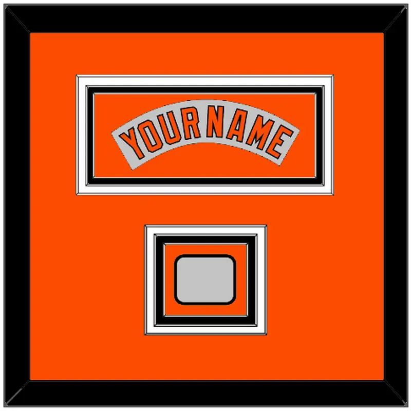 Baltimore Nameplate & World Series Jersey Patch - Road Gray (1978-1988) - Triple Mat 3