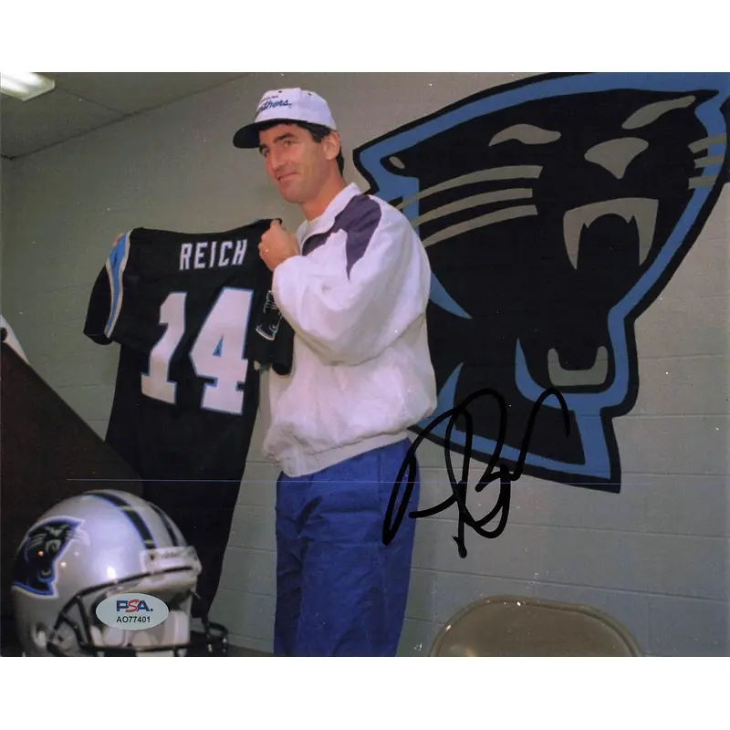 Frank Reich signed 8x10 photo PSA/DNA Carolina Panthers Autographed