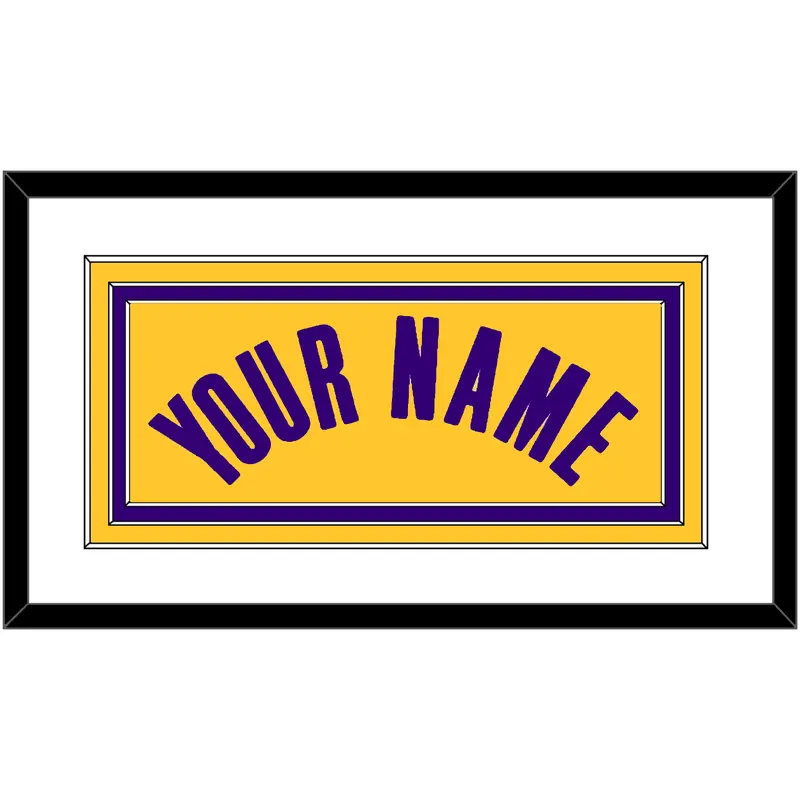 Los Angeles Name - Yellow Icon - Triple Mat 1
