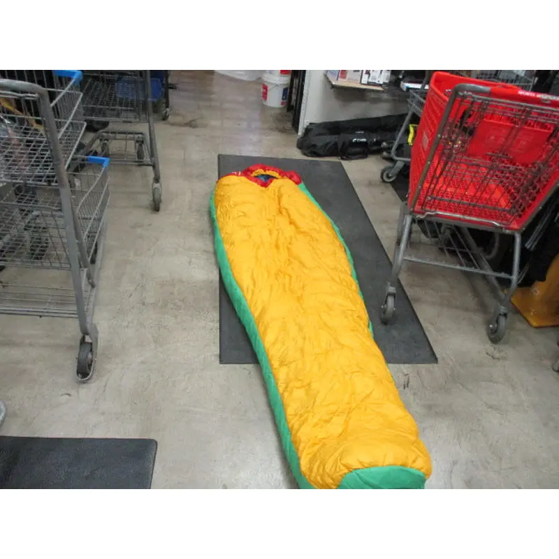 Used Vintage Jansport Brass Bed Expedition Mummy Sleeping Bag 30 X 95 - wear