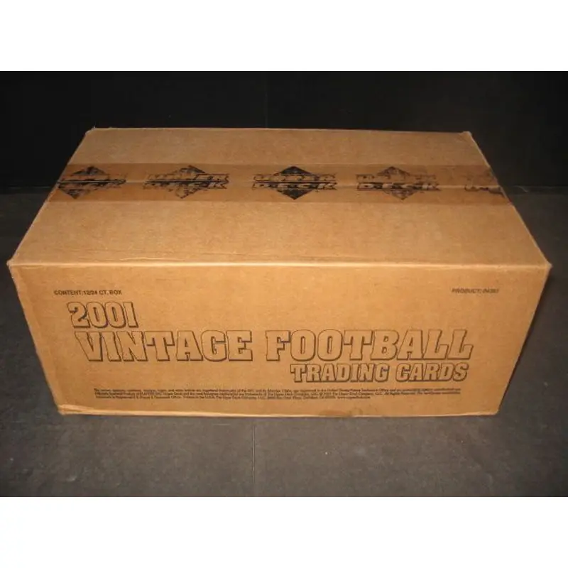2001 Upper Deck Vintage Football Case (Hobby) (12 Box)