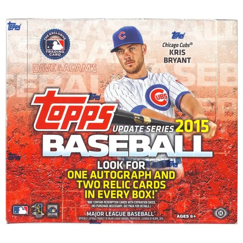 2015 Topps Update Jumbo Baseball Box