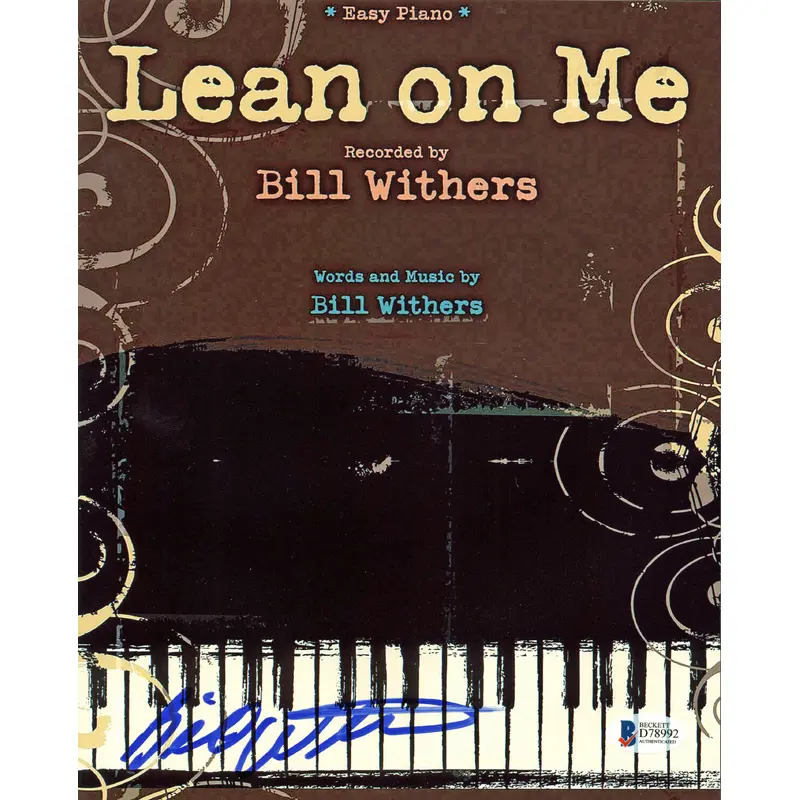 Bill Withers Musician Lean on Me Authentic Signed 8x10 Photo BAS #D78992