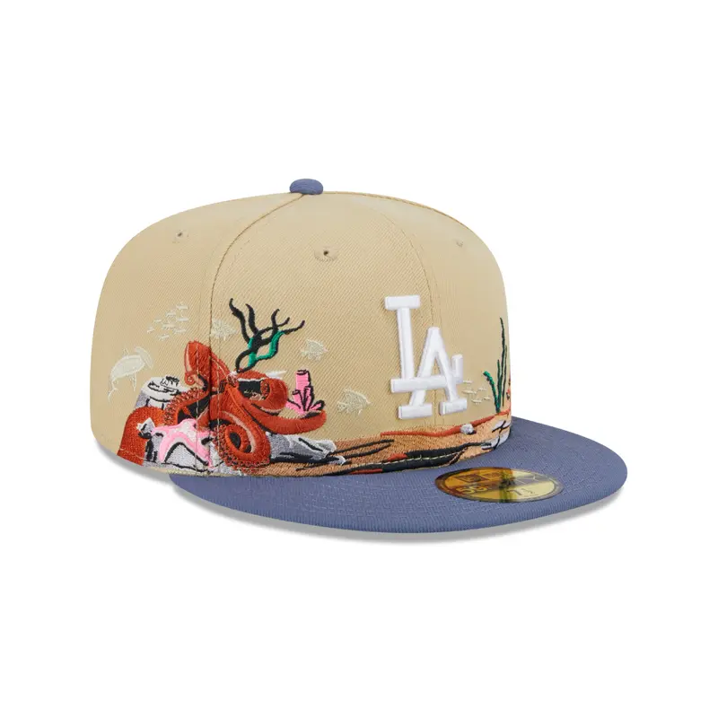 New Era - 59Fifty Fitted Cap TEAM LANDSCAPE - Los Angeles Dodgers - VGD