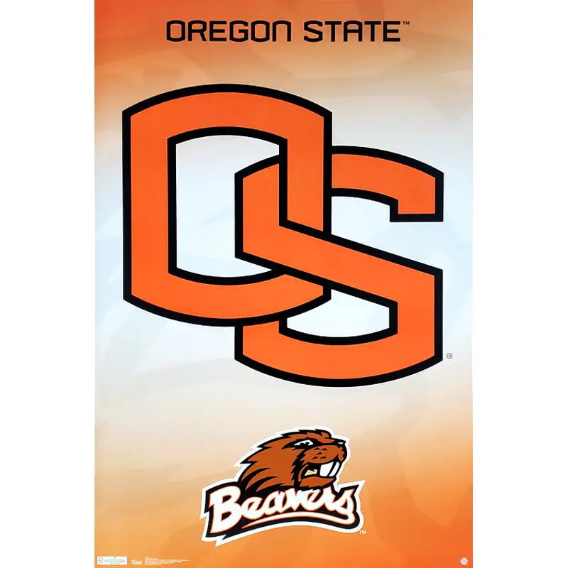 Oregon State Beavers Official Sports Logo Poster - Costacos Sports