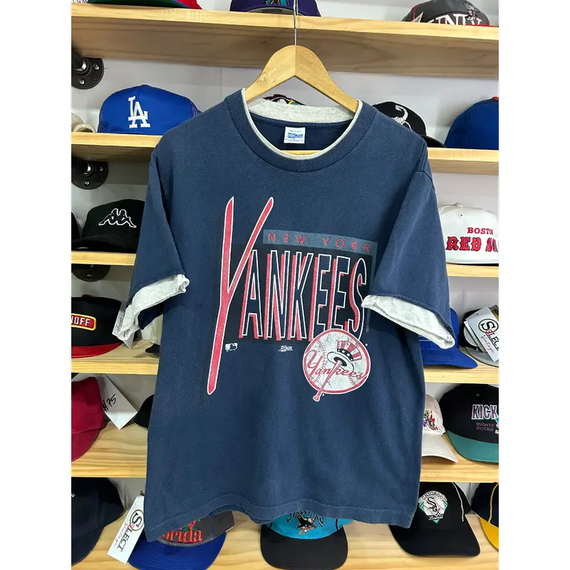 Vintage Salem New York Yankees Double Sleeve Graphic Tee Large