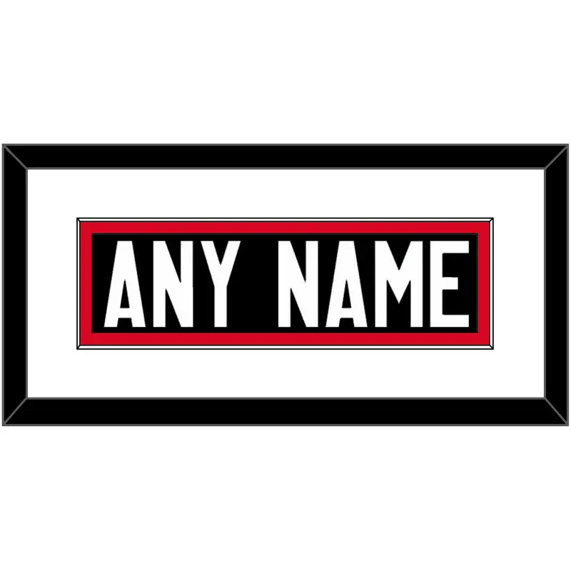Canada Mens Hockey Nameplate - 2014 Olympics Alternate Black - Single Mat 1