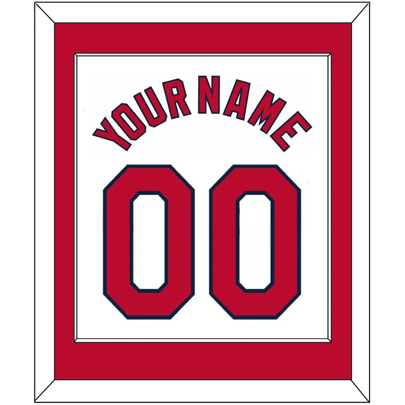 St. Louis Name & Number - Home White - Single Mat 1