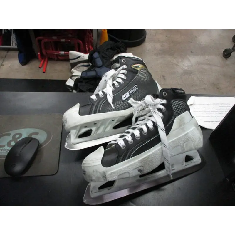 Used Nike Bauer Supreme ONE75 Hockey Goalie Skates Size 10.5 D