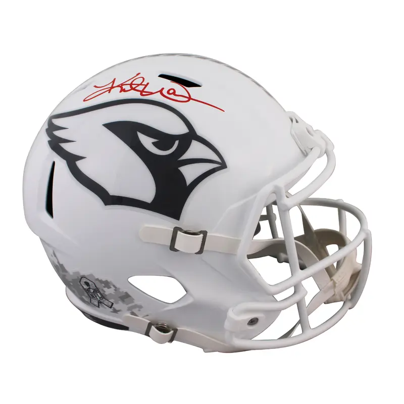 Cardinals Kurt Warner Signed STS III Full Size Speed Rep Helmet BAS Witnessed