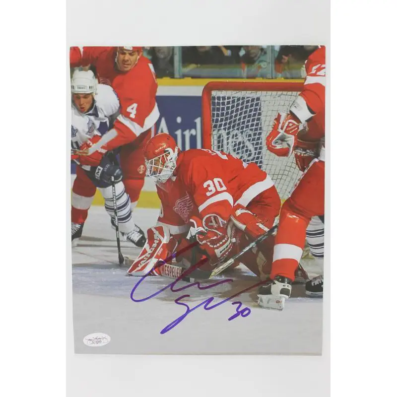 Red Wings Chris Osgood Signed Authentic 9X11 Magazine Photo JSA #G16360