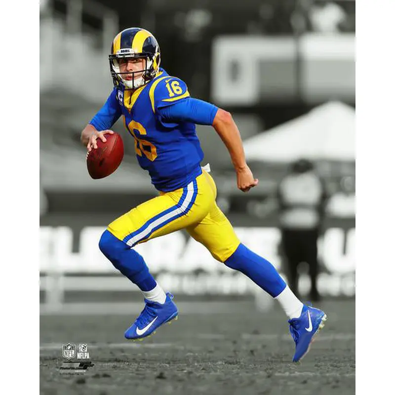 Jared Goff "Spotlight" Los Angeles Rams QB Premium Poster Print - Photofile 16x20