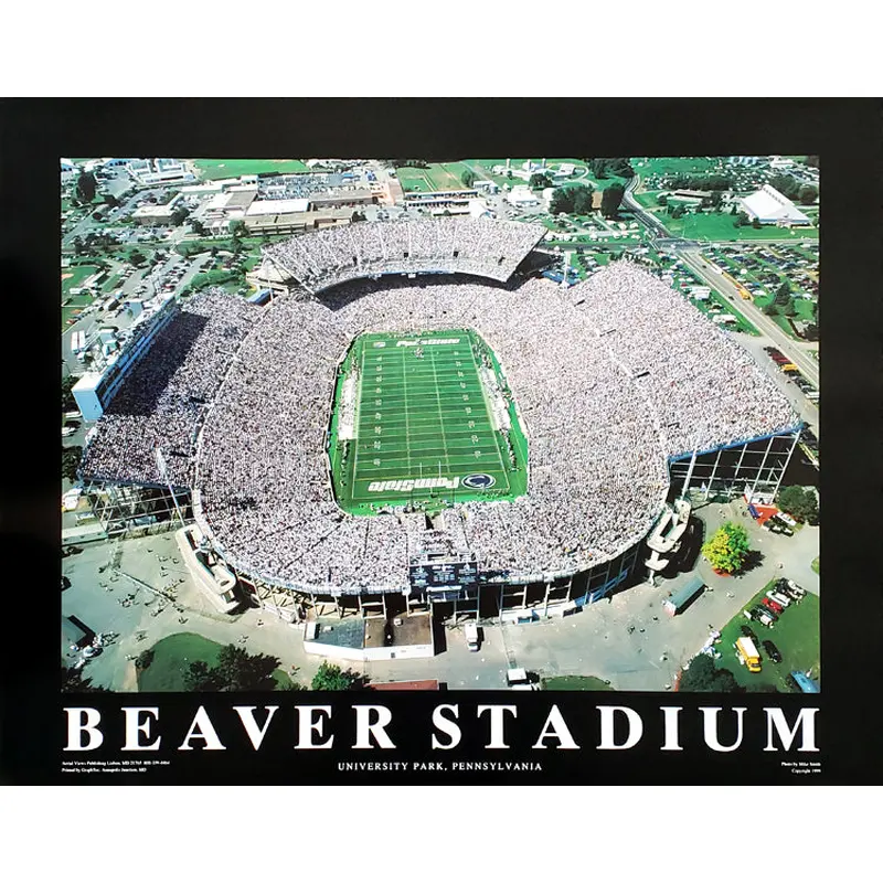 Penn State Football Beaver Stadium "From Above" Premium 22x28 Poster - Aerial Views