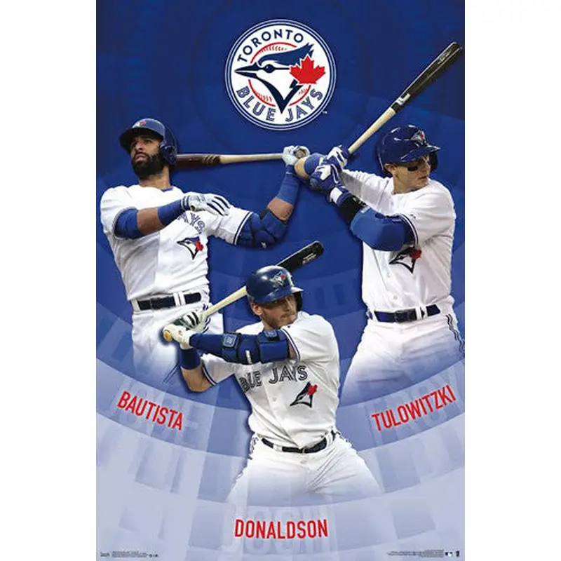 Toronto Blue Jays "Super Trio" Poster (Bautista, Donaldson, Tulowitzki) - Trends 2015