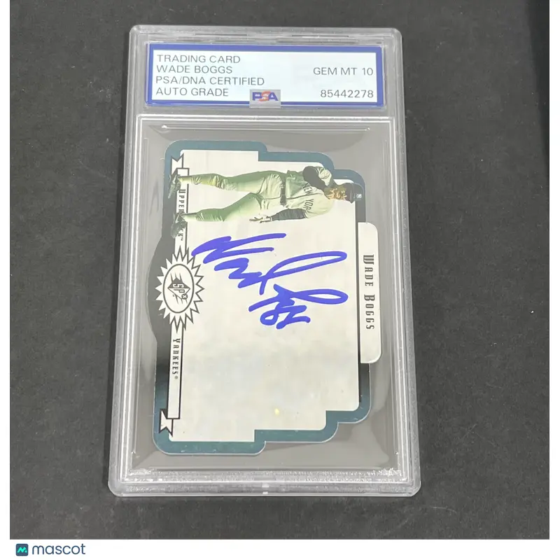1996 Upper Deck Spx #44 Wade Boggs signed card PSA Auto 10