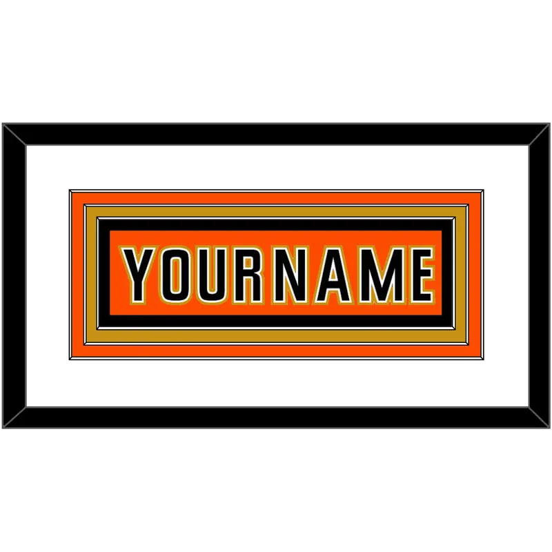 Anaheim Nameplate - 2014 Stadium Series Orange - Triple Mat 1