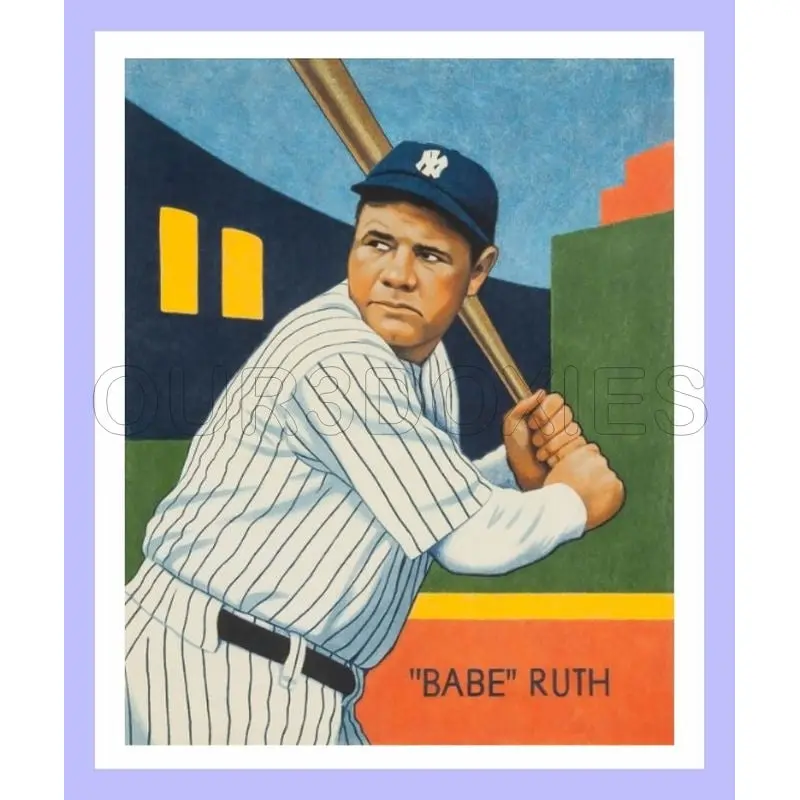 Babe Ruth 1934-1936 Diamond Stars Custom Card Yankees - 3740