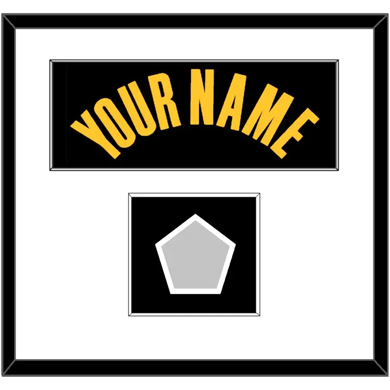 Golden State Name & Champions Patch - Black City (2021-2022) - Single Mat 1