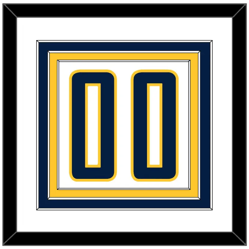 Indiana Number - Home White (2006-2017) - Triple Mat 1