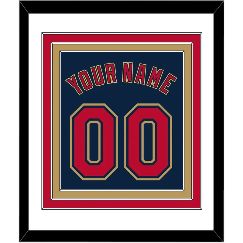 Minnesota Name & Number - Alternate Home Navy (2012-2022) - Triple Mat 1