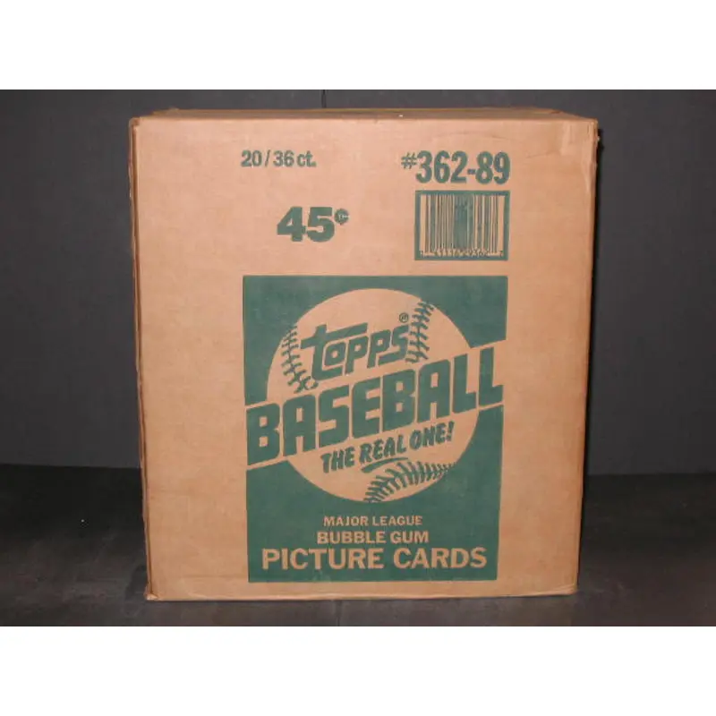 1989 Topps Baseball Unopened Wax Case (20 Box) (Authenticate)