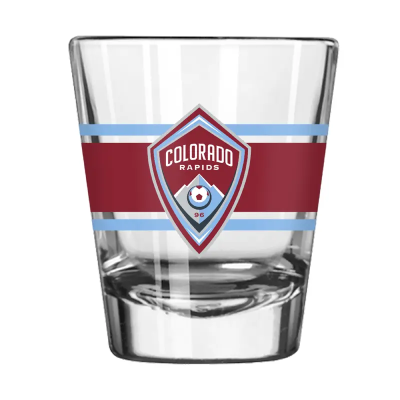 Colorado Rapids 2oz Stripe Shot Glass