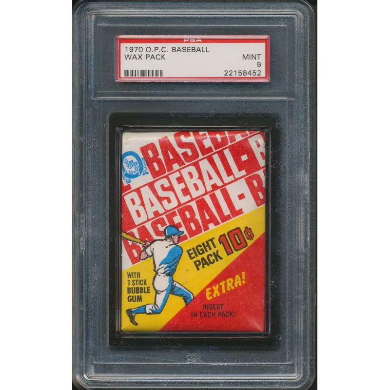 1970 OPC O-Pee-Chee Baseball Unopened Wax Pack PSA 9