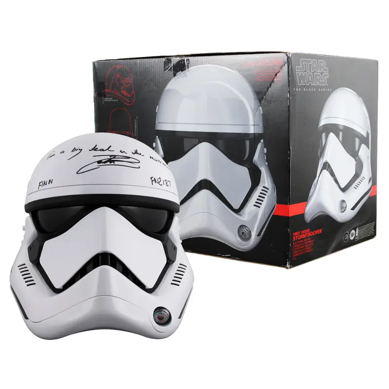 John Boyega Star Wars The Force Awakens "3x Insc" Signed Helmet JSA #CA61491