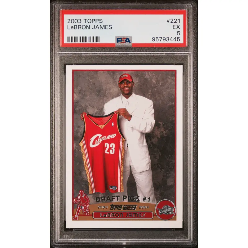 LeBron James 2003 Topps Rookie #221 PSA 5 EX 3445