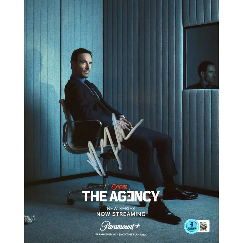 Michael Fassbender The Agency Authentic Signed 8x10 Vertical Photo BAS #BS20507